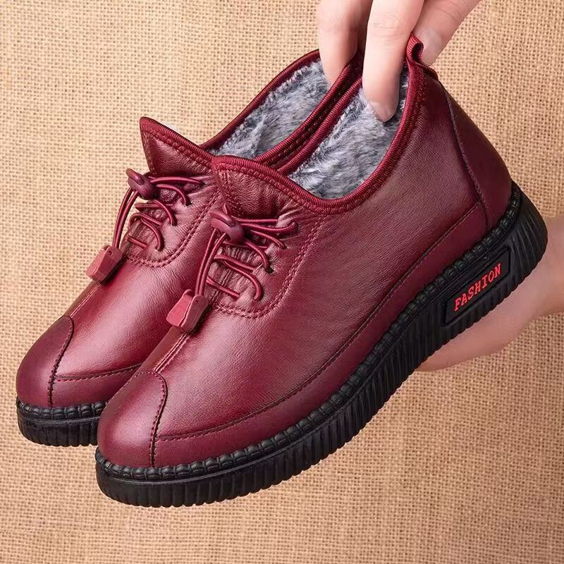 カシミヤ綿を使用した暖かく滑りにくい靴