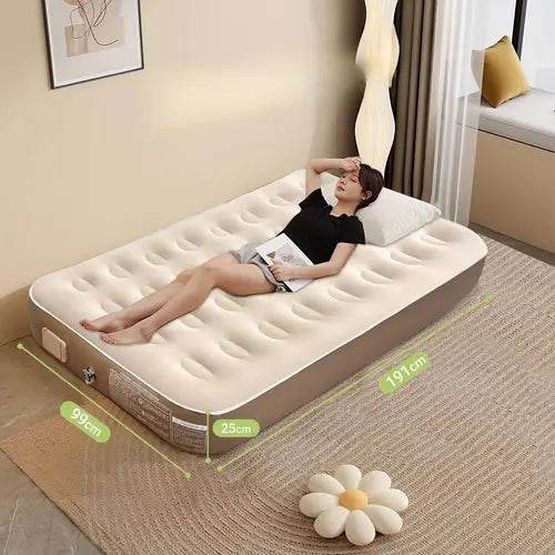 キャンプ・家庭用自動膨張式アウトドアインフレータブルベッドマットレス 1枚