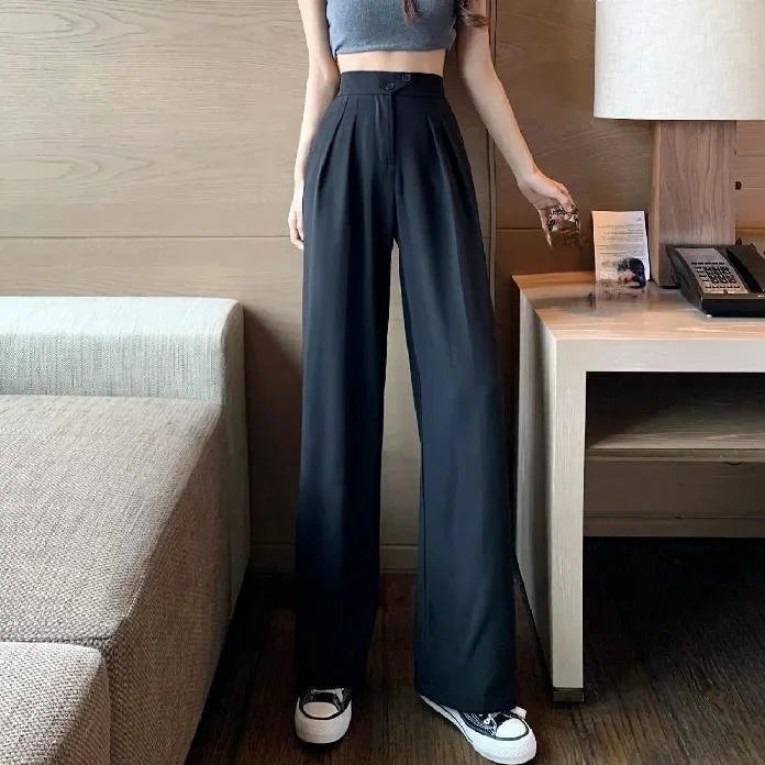 ハイウエストワイドパンツ 在庫一掃、人気商品、多くのお客様にご好評いただき、お客様満足度96%、まもなく売り切れる、ラスト1時間、興味のある人は是非!