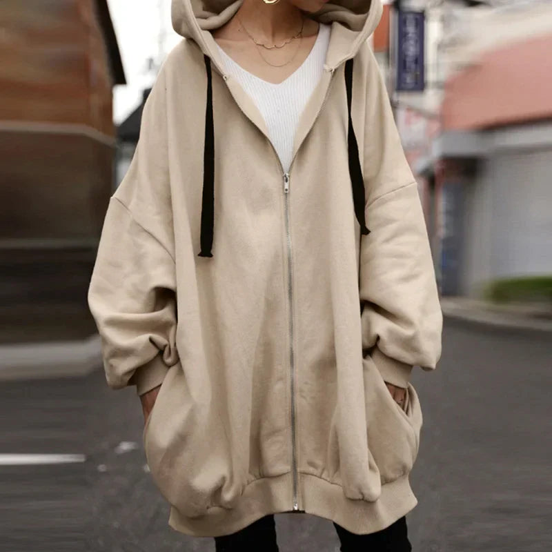 防風フード付きパーカー