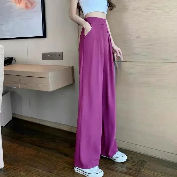 ハイウエストワイドパンツ 在庫一掃、人気商品、多くのお客様にご好評いただき、お客様満足度96%、まもなく売り切れる、ラスト1時間、興味のある人は是非！