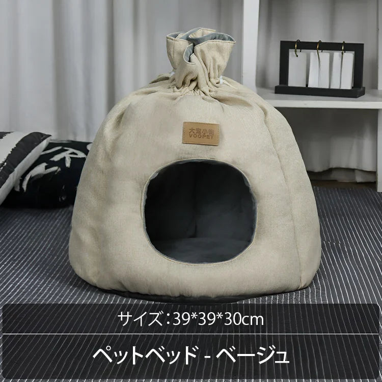 オールシーズン適用保温ペットベッド