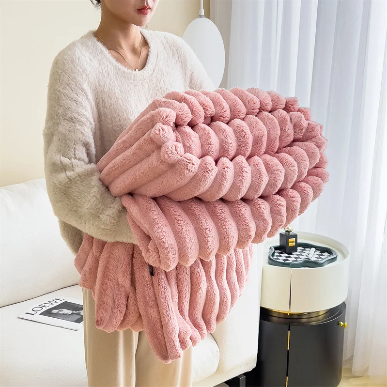 高品質の厚くて暖かいフランネルブランケット