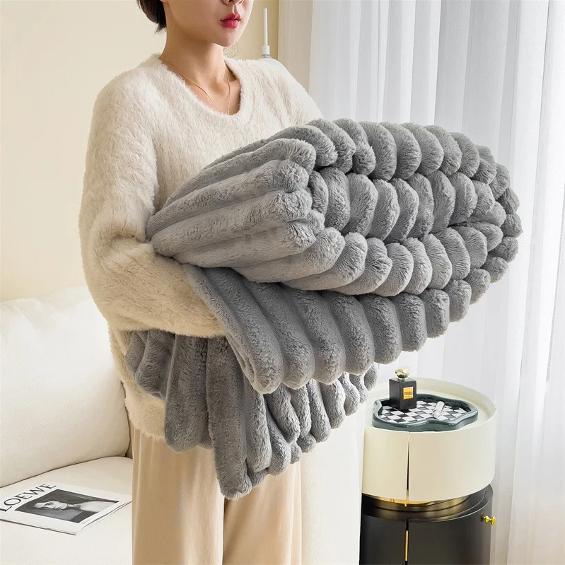 高品質の厚くて暖かいフランネルブランケット